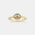 THOMAS SABO - Ring Peace with Colourful Stones Gold - Jewellery (Gold) Ring Peace with Colourful Stones Gold