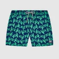 Tom & Teddy - Turtle Boardshorts - Swimwear (Navy) Turtle Boardshorts