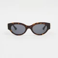 Versace - 0VE4438B - Sunglasses (Havana) 0VE4438B