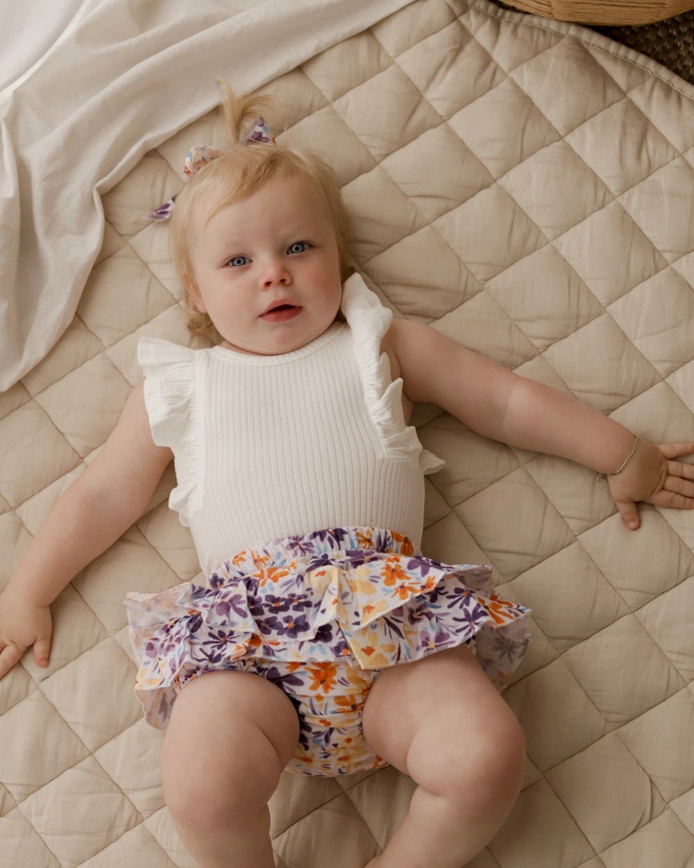 WITH LOVE FOR KIDS - Ruffle Bloomers Cotton Muslin Babies Kids - Bloomers (Zoe) Ruffle Bloomers Cotton Muslin - Babies - Kids