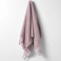 Aura Home - Paros Rib Towel Range - Bathroom (Purple) Paros Rib Towel Range