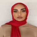 Mod Squad - Crinkle Satin Hijab - Headwear (RED) Crinkle Satin Hijab