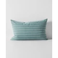 Aura Home - French Stripe Organic Cotton Pillowcase - Home (Blue) French Stripe Organic Cotton Pillowcase