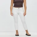 DRICOPER DENIM - Cuffed Jeans - Crop (Crispy White) Cuffed Jeans