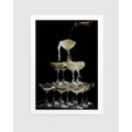 Olive et Oriel - Champagne Fountain Art Print - Home (Champagne Fountain Art Print) Champagne Fountain Art Print