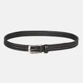 Jeff Banks - Woven Stretch Belt - Belts (BLACK) Woven Stretch Belt