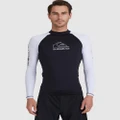 Quiksilver - Mens On Tour Apac Long Sleeve Upf 50 Rash Vest - Swimwear (BLACK) Mens On Tour Apac Long Sleeve Upf 50 Rash Vest