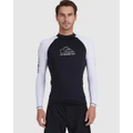 Quiksilver - Mens On Tour Apac Long Sleeve Upf 50 Rash Vest - Swimwear (BLACK) Mens On Tour Apac Long Sleeve Upf 50 Rash Vest