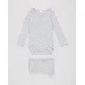 Bonds Baby - Everyday Long Sleeve Suit Set Babies - Longsleeve Rompers (New Grey Marle) Everyday Long Sleeve Suit Set - Babies