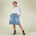 DRICOPER DENIM - Cecil Sunbleached Skirt - Denim skirts (Sunbleached) Cecil Sunbleached Skirt