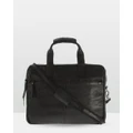 Cobb & Co - Lawson Soft Leather Briefcase - Satchels (Black) Lawson Soft Leather Briefcase