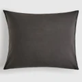 Country Road - Brae European Pillowcase - Home (Grey) Brae European Pillowcase