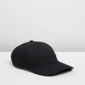 Calvin Klein - Embroidered Baseball Cap - Headwear (Black) Embroidered Baseball Cap