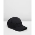 Calvin Klein - Embroidered Baseball Cap - Headwear (Black) Embroidered Baseball Cap