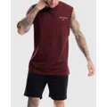 First Division - Grand Stand Crest Tank - Muscle Tops (Maroon) Grand Stand Crest Tank