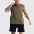 First Division - Division Crest Tank - Muscle Tops (Olive) Division Crest Tank