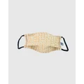 Ford Millinery - Natural Stone Reversible Fabric Face Mask - Wellness (Nude) Natural Stone Reversible Fabric Face Mask