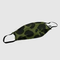 Ford Millinery - Camo Cheetah Reversible Fabric Face Mask - Wellness (Camo Cheetah) Camo Cheetah Reversible Fabric Face Mask