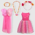 Pink Poppy - Rainbow Butterfly Dress Gift Set - Novelty Gifts (Pink) Rainbow Butterfly Dress Gift Set