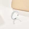Mestige - Silver Plated Croissant Ring - Jewellery (SILVER) Silver Plated Croissant Ring