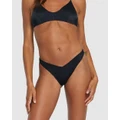RVCA - Solid Medium Bikini Bottoms - Swimwear (BLACK) Solid Medium Bikini Bottoms