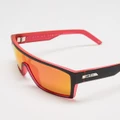UNIT - Command Polarised Sunglasses - Sunglasses (Matte Black & Neo Pink) Command Polarised Sunglasses