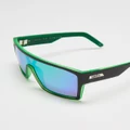 UNIT - Command Polarised Sunglasses - Sunglasses (Matte Black & Green) Command Polarised Sunglasses