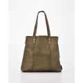 Cobb & Co - Belford Soft Leather Tote - Handbags (Olive) Belford Soft Leather Tote