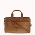Cobb & Co - Lawson Soft Leather Briefcase - Satchels (Tan) Lawson Soft Leather Briefcase