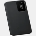 Samsung - Samsung Galaxy Smart Clear View Phone Cover - Tech Accessories (Black) Samsung Galaxy Smart Clear View Phone Cover
