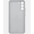 Samsung - Samsung GS22+ Leather Phone Cover - Tech Accessories (Gray) Samsung GS22+ Leather Phone Cover