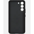 Samsung - Samsung Galaxy S22+ Leather Phone Cover - Tech Accessories (Black) Samsung Galaxy S22+ Leather Phone Cover