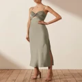 Shona Joy - Luxe Twist Front Sleeveless Midi Dress - Bridesmaid Dresses (Eucalyptus) Luxe Twist Front Sleeveless Midi Dress