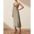 Shona Joy - Luxe Twist Front Sleeveless Midi Dress - Bridesmaid Dresses (Eucalyptus) Luxe Twist Front Sleeveless Midi Dress