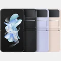 Samsung - Galaxy Z Flip4 Flap Leather Cover - Tech Accessories (peach) Galaxy Z Flip4 Flap Leather Cover