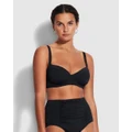 Seafolly - Seafolly Collective DD Cup Underwire Bra - Bikini Set (Black) Seafolly Collective DD Cup Underwire Bra