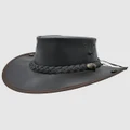 Jacaru - Jacaru 101 Boundary Rider Bovine Leather Hat - Hats (Brown) Jacaru 101 Boundary Rider Bovine Leather Hat