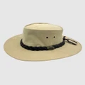 Jacaru - Jacaru 1001P Premium Kangaroo Leather Hat - Hats (Nude) Jacaru 1001P Premium Kangaroo Leather Hat