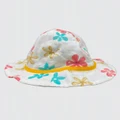 Jacaru - Jacaru 1877 Babies Floral Bucket Hat - Hats (Pink) Jacaru 1877 Babies Floral Bucket Hat