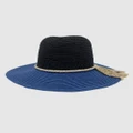 Jacaru - Jacaru 1870 Black & Blue Ladies Hat - Hats (Black) Jacaru 1870 Black & Blue Ladies Hat