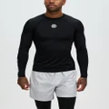 SKINS - Series 1 Long Sleeve Top - Compression Tops (Black) Series-1 Long Sleeve Top