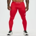 SKINS - Series 1 Long Tights - Compression Bottoms (Red) Series-1 Long Tights