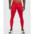 SKINS - Series 1 Long Tights - Compression Bottoms (Red) Series-1 Long Tights