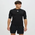 SKINS - SERIES 1 Short Sleeve Top - Compression Tops (Black) SERIES-1 Short Sleeve Top