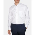 Abelard - Classic Fit Bottone Ciocolato Lux Shirt - Shirts & Polos (WHITE) Classic Fit Bottone Ciocolato Lux Shirt