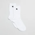 Carhartt - Madison Pack Socks 2 Pack - Crew Socks (White & Black) Madison Pack Socks - 2 Pack