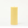 XRJ Celebrations - Pillar Pastel Yellow Candle - Home (Yellow) Pillar Pastel Yellow Candle