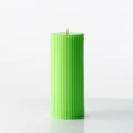 XRJ Celebrations - Pillar Neon Green Candle - Home (Green) Pillar Neon Green Candle