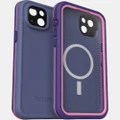 Otterbox - iPhone 14 Plus Fre Magsafe Phone Case - Tech Accessories (Purple) iPhone 14 Plus Fre Magsafe Phone Case
