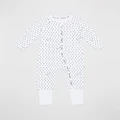 Bonds Baby - Wondercool Zip Wondersuit - Longsleeve Rompers (Sunshine Baby White) Wondercool Zip Wondersuit